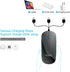 FENIFOX Slim Mini Bluetooth Mouse - Whisper-Quiet Portable Wireless Mice, Rechargeable, Compatible with Laptop, PC,