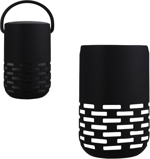 kwmobile Silicone Case for Bose Portable Home Speaker, Protective Mini Speaker Cover - Black