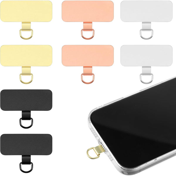 Kifmurase 8Pcs Phone Tether Tabs, Cell Phone Lanyard Patch Phone Tab for Lanyard,