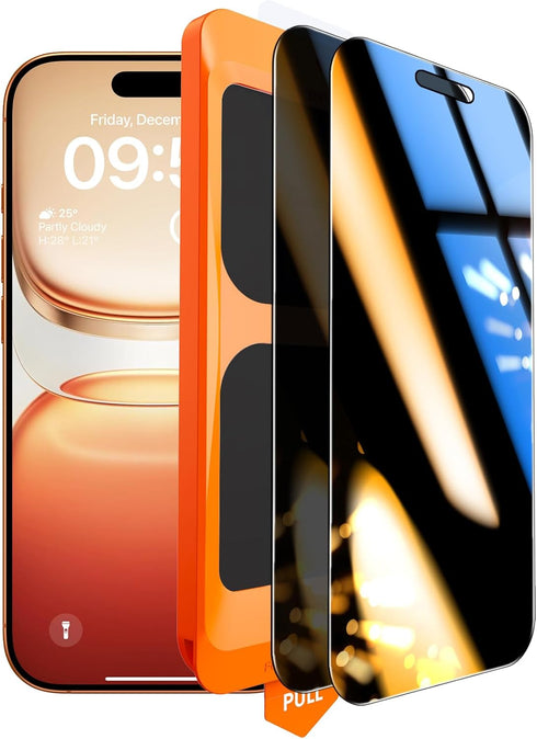 TOCOL Privacy Screen Protector for 17 Pro Max / 16 Pro Max