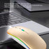 Wireless Bluetooth Mouse, LED Dual Mode Rechargeable Silent Slim Mouse, Portable for Laptop, Desktop, Tablet, Phone,