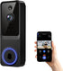 ElioVana 1080P Wireless Home Security Doorbell Camera with ReceiverAI Human DetectionReal-Time Alerts2-Way AudioBattery