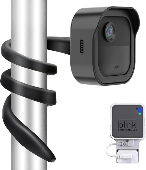 All-New Flexible Twist Mount - Compatible with Blink Outdoor 4th & 3rd Gen, Weatherproof Housing with Sync Module Wall
