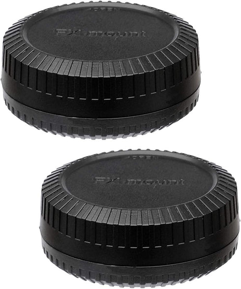 (2 Pack) Fuji X Mount Lens Rear Cap & Body Cover for Fujifilm X-Pro2, X-Pro3, X-E3, X-E4, X-T1, X-T2, X-T3, X-T4