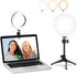 MEZHER Desk Ring Light for Zoom Meetings - Video Conference Lighting Kit for