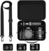 bibuks Hard Shell Camera Case Compatible with Canon EOS Rebel T7/R50/R100 and More