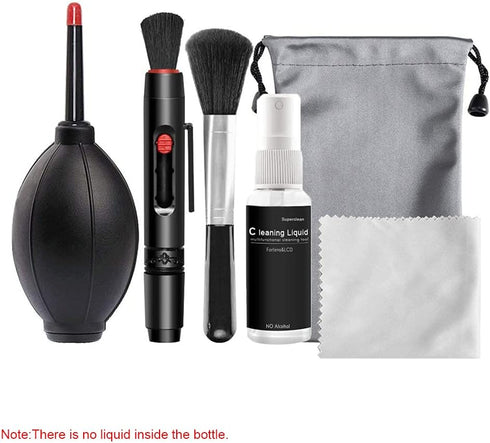 Professional Camera Cleaning Kit, Sensor Cleaning Kit with Air Blower, Cleaning Pen, and Cloth for Cameras