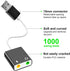 USB Audio Adapter, External Sound Card for PC and Laptop, 3.5mm Microphone Adapter, Plug and Play USB to Stereo