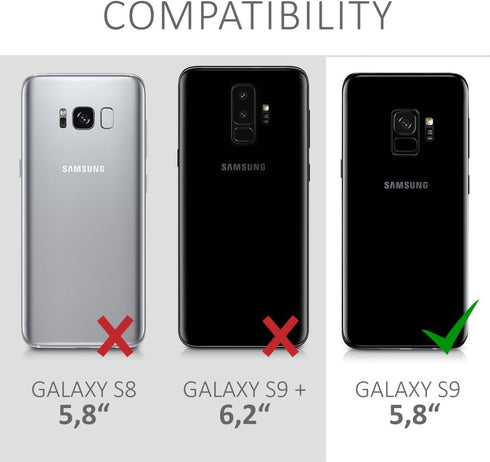 kwmobile Light Blue Matte TPU Silicone Phone Cover Case Compatible with Samsung Galaxy S9