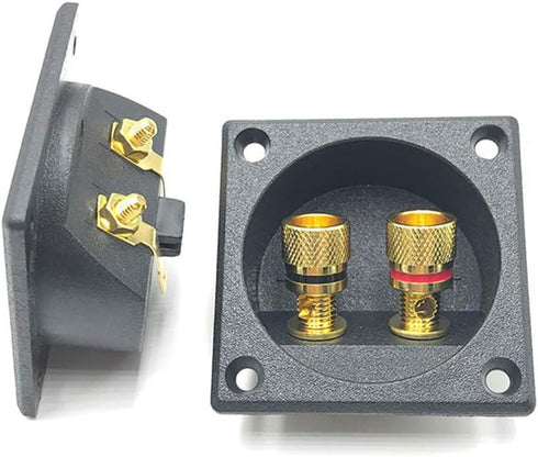 2 Way Speaker Box Terminal Binding Post Cup, DIY Home Car Stereo Connectors for Subwoofer Plugs