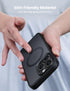 Lamicall iPhone 15 Pro Max Magnetic Case - Slim Translucent Hard Cover, Military Grade Shockproof, Anti-Slip Edge,