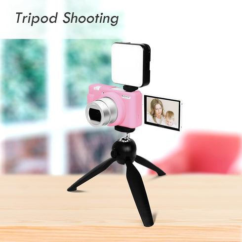 Rieibi ZV-1F Soft Silicone Protective Case for Sony ZV1F/ZV-1M2/ZV-1 Mark II Vlog Camera, Lightweight, Pink