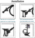 GOTOTOP 1/4 Inch 360 Cell Phone Stand Webcam Stand Phone Holder with Universal Screws Flexible Arm Desk Bed Gooseneck