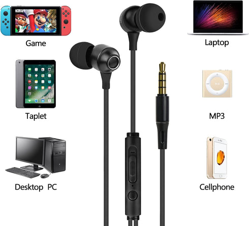 GEEKRIA Mini Comfy ASMR Sleeping Ear Plugs, Noise Isolating Earphone with Microphone and Volume Control for Air Travel