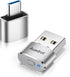 Mouse Jiggler Undetectable Metal USB Mouse Mover, Automatic Mini Mouse Shaker with 2 Jiggle Modes, Driver-Free