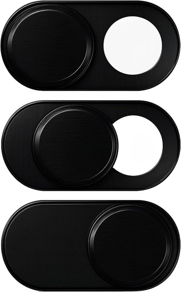 Brvlsoc Webcam Cover Slide (3-Pack) Ultra-Thin Metal Privacy Cover for Laptop, MacBook, iMac,