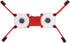 DR-S02 Laptop Cooling Pad, Folding Cooler with Dual Fans, Portable USB Powered Notebook Radiator Stand (Red)