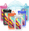 6 pcs Universal Waterproof Phone Pouch, Compatible for iPhone 11 12 13 Max Pro XS Samsung Galaxy s22 s10, IPX8 Plastic