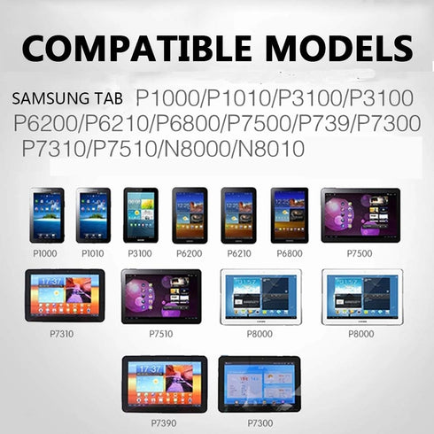 30 Pin USB Charger Cable for Samsung Galaxy Tab 2 10.1, 8.9, 7.7, 7.0 Plus, Note Tab 10.1 - 6.6ft Power Supply Cord