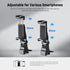 Neewer Metal Phone Tripod Mount with Cold Shoe & NATO Clamp for DJI RS4 RS3 Pro RS2 RSC2 Gimbal Stabilizer, 180° Tilt