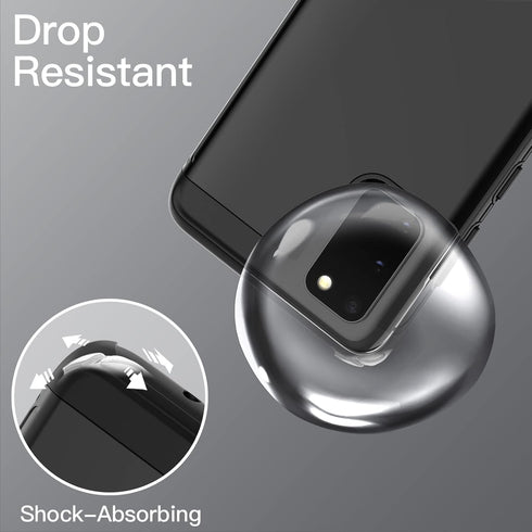 JETech Heavy Shockproof Case for Samsung Galaxy S20 - Dual Layer Rugged Protective Phone Cover (Black)