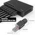 VCELINK RJ45 Connector Tool-Free, CAT6A Field Termination Plug, Gold Plated Modular Plug for 23 to 26 AWG Network Cable