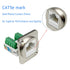 5PCS RJ45 Panel Mount Screw Terminal Adapter, D-Type RJ45 Female Solderless Terminal Cat5E Ethernet Extender