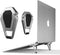 Portable Invisible Laptop Stand, 2PCS Zinc Alloy Mini Stand, Heat Dissipation Pad for 12-20 inch Laptop
