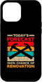 iPhone 14 Pro Max Today's Forecast 100% Chance Of Renovation Home Remodeling Case for Protection