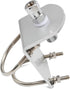 HYS Universal CB Antenna Mount with SO239 Stud, Heavy Duty 2pcs U-Bolt Clamp Bracket, L-Bracket with 10mm Hole