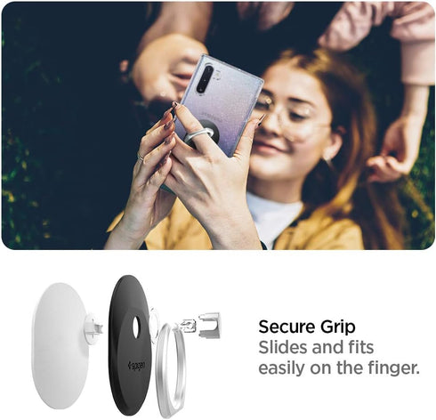 Spigen Style Ring - Cell Phone Grip/Stand/Holder for All Phones and Tablets in Black