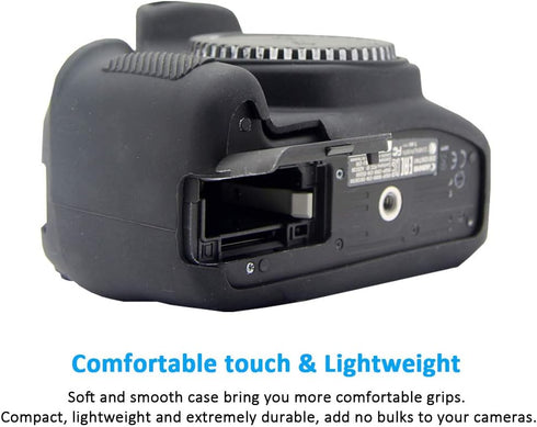 Camera Case for Canon EOS Rebel T6 T7 T5, Anti-Scratch Soft Silicone Protective Cover for Canon EOS 1500D Rebel T7 /