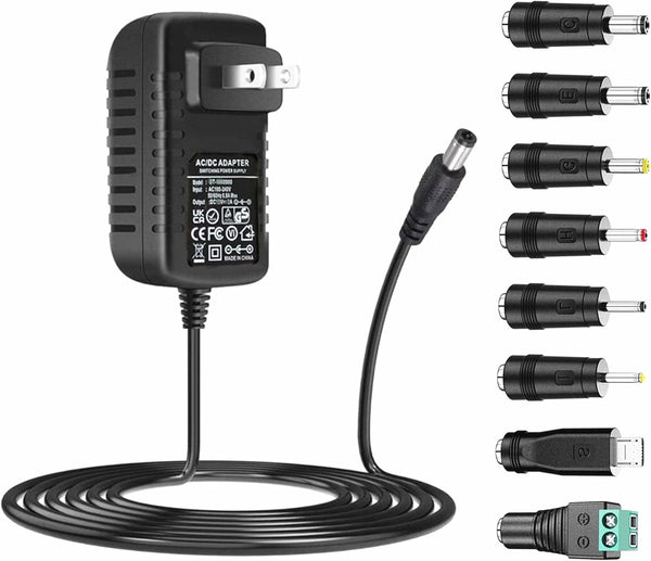 Universal 5V AC Adapter DC5V 3A 2A 1Amp Power Supply 15W Wall Charger for ADSL WiFi Router USB HUB Cameras