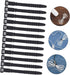 12pcs Silicone Cable Organizers Headphone Cord Keepers USB Cable Winders for Desk Nightstand Office Tangle Management