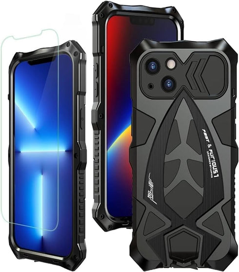 KumWum Armor Phone Case for iPhone 13 Military Grade Protective Heavy Duty Full