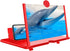 Dczonihup Phone Screen Magnifier, Screen Amplifier 3D HD Screen Projector with Foldable Stand,