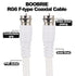 2PCS RG6 1.64ft RG6 Boobrie F Type TV Cable F Type Male to F Female Coaxial Cable TV Antenna Extension for DVR, VCR