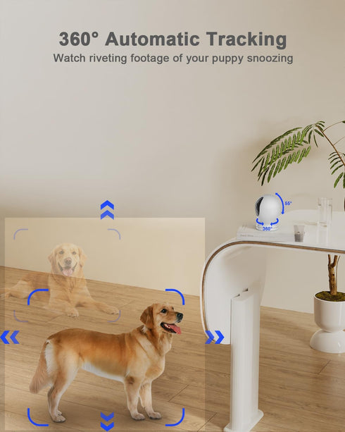 usogood 2.5K 360 5G/2.4Ghz 2-Way Gift(2-Pack) Indoor Camera for Home Security, Security Camera Indoor, Baby/Pet Camera