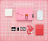 NIDOO Portable Felt Storage Bag, Electronics Accessories Protective Case Pouch for MacBook, Cables, Power Bank, Pink