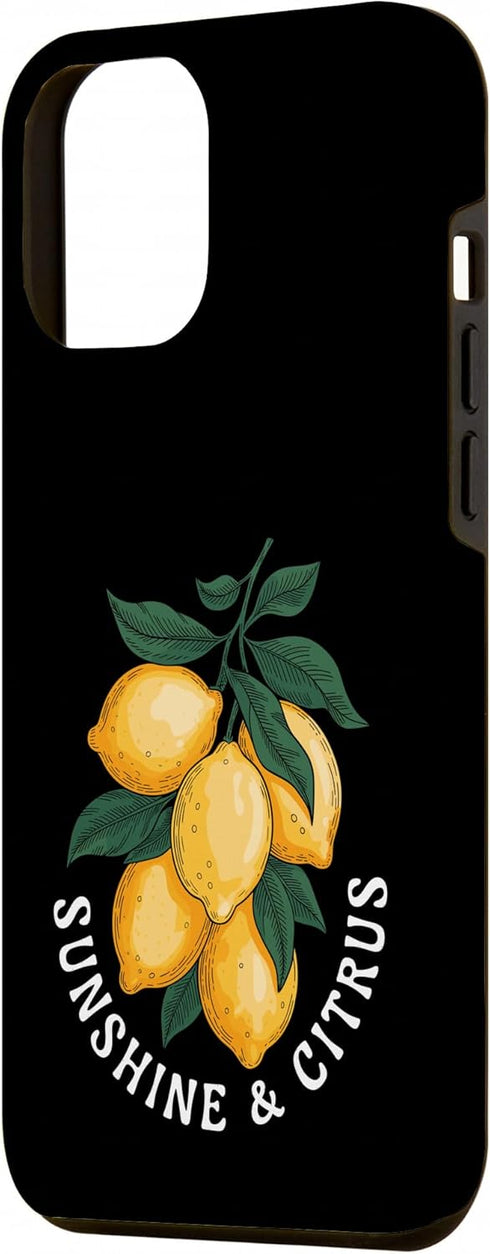 Sunny Citrus Fresh Lemons Nature Design 12 Sunshine & Citrus Vibrant Lemon Case for iPhone Pro Max