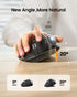 ProtoArc Wireless Trackball Mouse, EM01 NL Ergonomic Bluetooth Rollerball Mouse, Adjustable Angle & 3 Device Connection