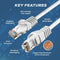 Cables Direct Online Cat5e 30FT Network Ethernet Patch Cable, 350Mhz Internet Wire, Compatible with PC, Laptop, Modem &