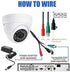 Real HD 5MP Full Color Night Vision Dome CCTV Security Camera, 65ft Night Vision, Outdoor, Full Metal