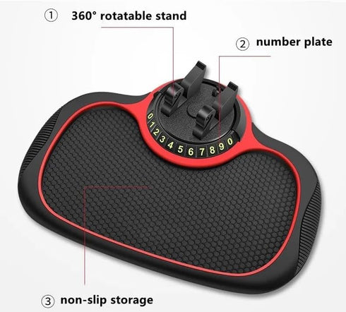 Multifunction Car Anti-Slip Mat Auto Phone Holder, Non-slip Car Dash Mat for Phone Holders, Sticky Grip Phone Mount for