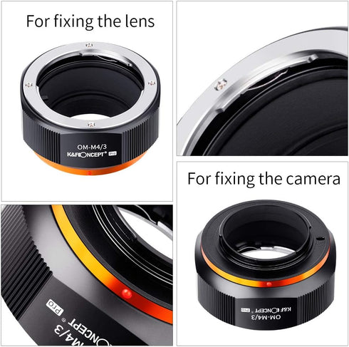 K&F Concept Lens Mount Adapter for Olympus OM Lens to M4/3 Olympus Pen Cameras