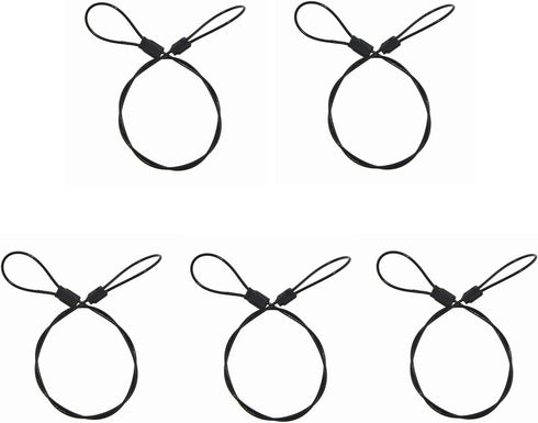SIOTI Steel Tether Lanyard with 5PCS 12Inch for GoPro Hero 6/5/4/3+/3/2/1/Session,Action Camera
