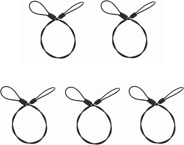 SIOTI Steel Tether Lanyard with 5PCS 12Inch for GoPro Hero 6/5/4/3+/3/2/1/Session,Action Camera