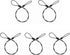 SIOTI Steel Tether Lanyard with 5PCS 12Inch for GoPro Hero 6/5/4/3+/3/2/1/Session,Action Camera