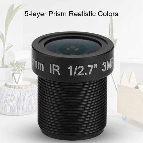 Sonew 2.8mm Lenses Kits for CCTV Cameras Security Camera 3 Million Pixels 1/3'' IR CCTV Lens 5-Layer Prism Lens for Network Camera