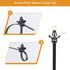 Xislet 160Pcs Universal Push Mount Cable Zip Tie, Compatible with Cars, Boat, Trailer, Nylon Self Locking Cable Strap